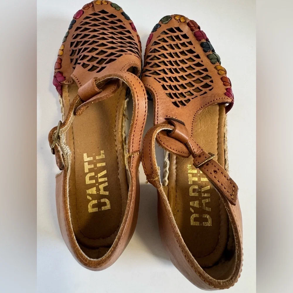D'arte huarache sandal made of genuine leather 7/7.5